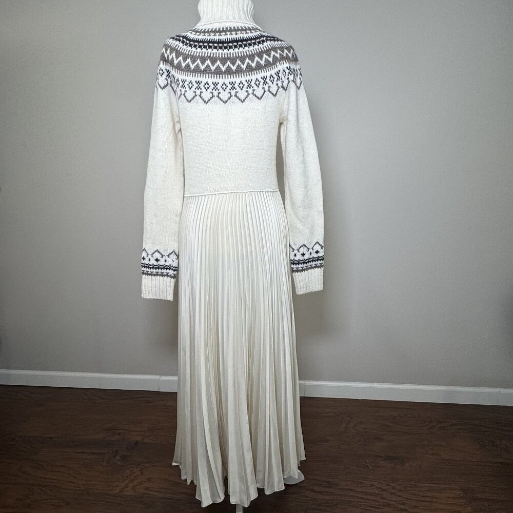 NEW Polo Ralph Lauren Womens S Luxury Turtleneck Sweater Dress Maxi Alpaca Blend - Picture 2 of 14